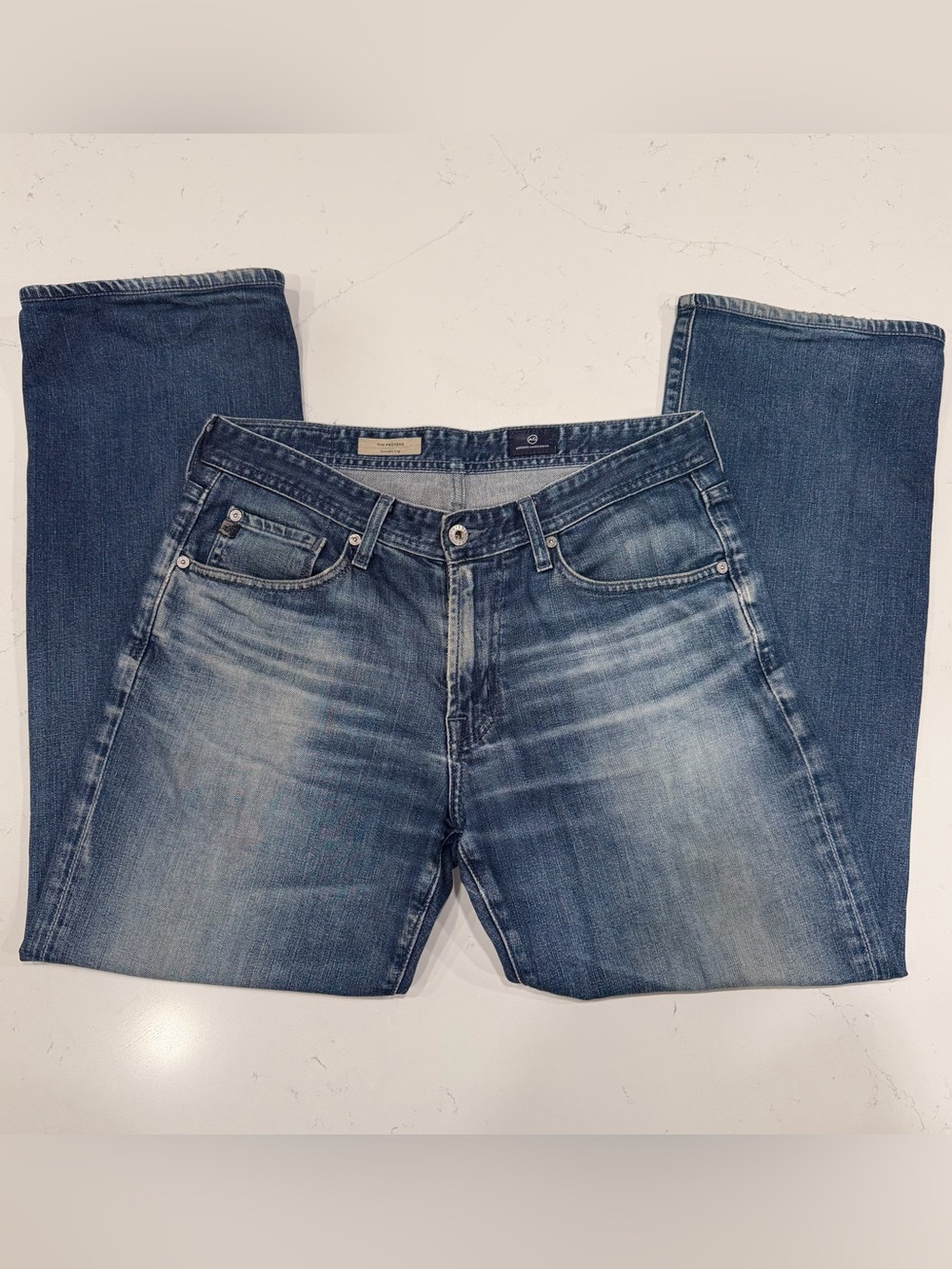 AG Adriano Goldschmied Men’s The Protege Straight Leg Blue Jeans 31x29